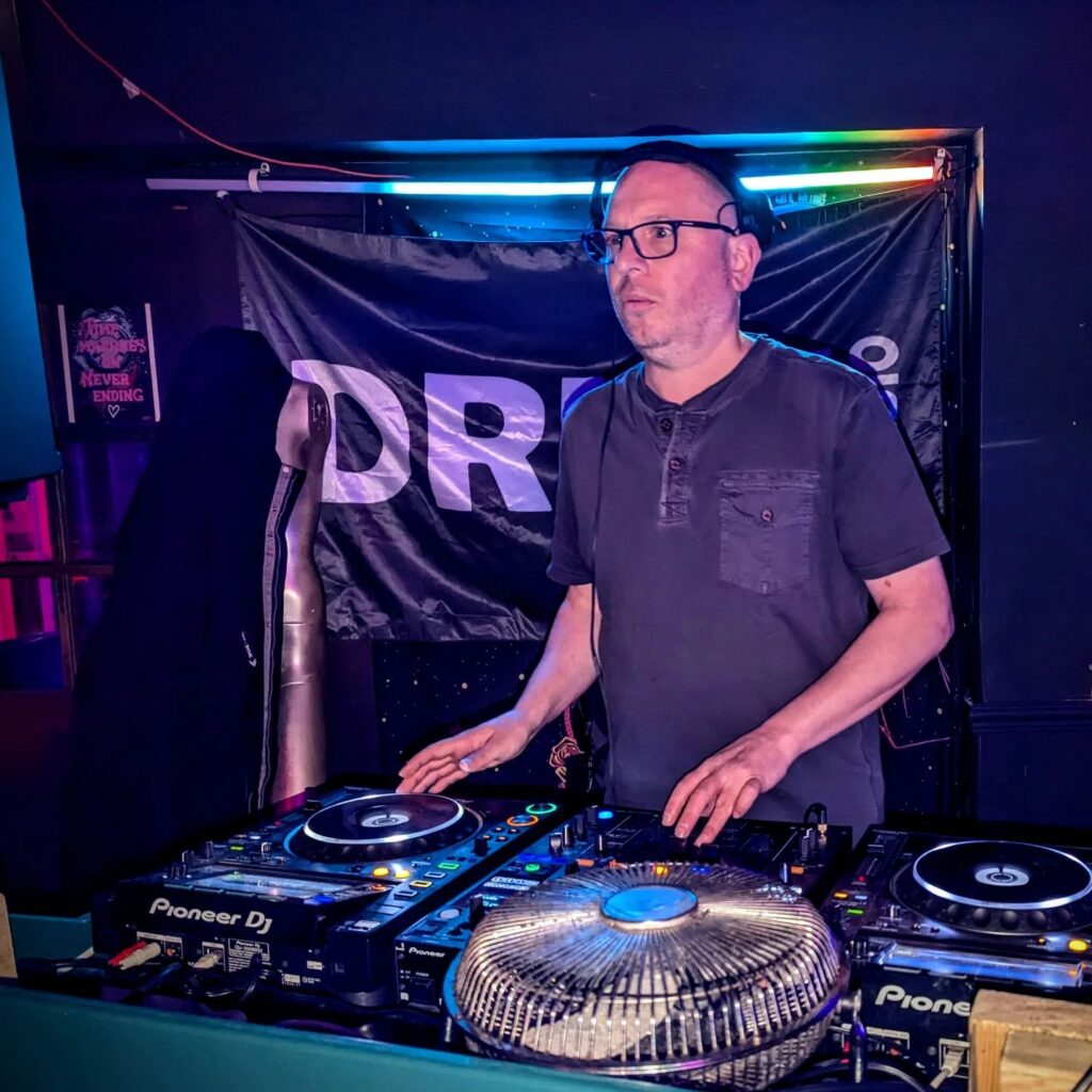 Mark Cava at the Drift Radio Open Deck night -Tinkers Bar Rhyl, Nov 2024